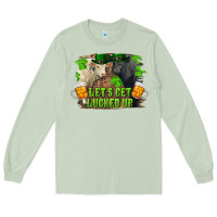 Matcha let's get lucked up charolais and black angus bull Long Sleeve Tee - RanaPortraitStore
