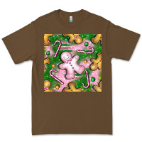 Cacao christmas smile gingerbread cookie seamless pattern bbs Premium Tee - BundleAndBundleShop