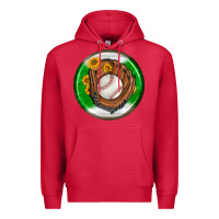 Cardinal baseball with sunflower round earrings Premium Hoodie - BundleAndBundleShop