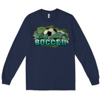 Navy Wild about Soccer Long Sleeve Tee - HowdyJamesFarm
