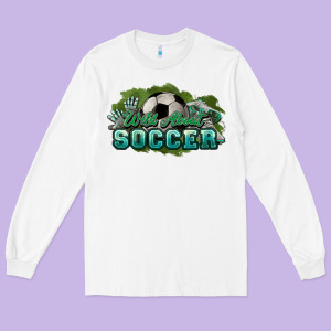 Wild About Soccer Long Sleeve Tee Designed By Howdyjamesfarm