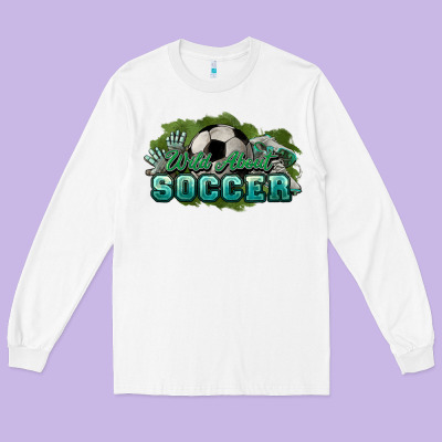 Wild About Soccer Long Sleeve Tee Designed By Howdyjamesfarm