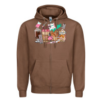 Nurse Coffee Cups Zipper Hoodie | Teevron