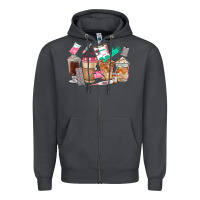 Smoke Nurse Coffee Cups Zipper Hoodie - FaDigitalArtStudio