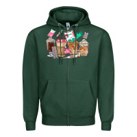 Sports Green Nurse Coffee Cups Zipper Hoodie - FaDigitalArtStudio