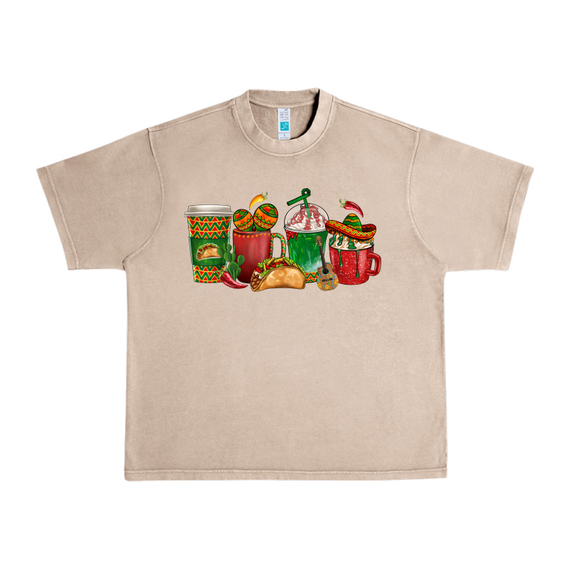 Tacos Coffee Cups Urban Heavy Tee by texasbilliewilder | Teevron