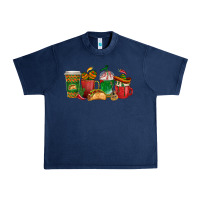 Navy Tacos Coffee Cups Urban Heavy Tee - texasbilliewilder