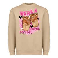 Mushroom We're a perfect match Valentine's Day Heavyweight Sweatshirt - FaDigitalArtStudio