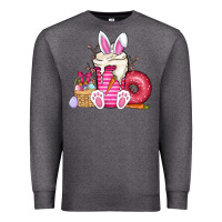Charcoal Heather Easter day coffee Premium Sweatshirt - CowhideDigitalArt