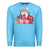 Ocean Blue Easter day coffee Premium Sweatshirt - CowhideDigitalArt