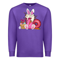 Purple Easter day coffee Premium Sweatshirt - CowhideDigitalArt