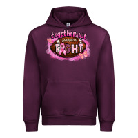 Mauve Wine together we fight football Urban Hoodie - BarkalooDesign