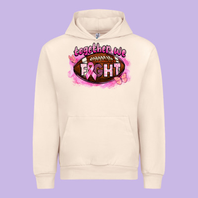 Together We Fight Football Urban Hoodie Designed By Barkaloodesign