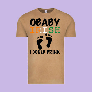 O' Baby Irish I Could Drink Vintage Tee Designed By Bettercallsaul