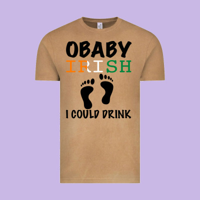 O' Baby Irish I Could Drink Vintage Tee Designed By Bettercallsaul