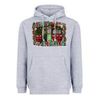 Heather Grey merry christmas caravan Heavyweight Hoodie - CowhideDigitalArt
