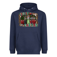 Navy merry christmas caravan Heavyweight Hoodie - CowhideDigitalArt