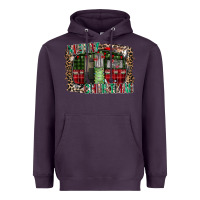 Plum merry christmas caravan Heavyweight Hoodie - CowhideDigitalArt
