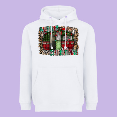 Merry Christmas Caravan Heavyweight Hoodie Designed By Cowhidedigitalart