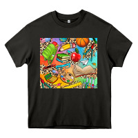 Asphalt school elements Heavy Core Tee - NancyCooperArtShop