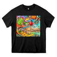 Black school elements Heavy Core Tee - NancyCooperArtShop