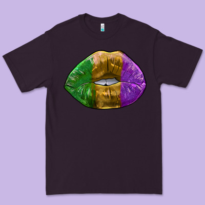 Mardi Gras Kiss Premium Tee Designed By Ranaportraitstore