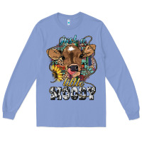 Colony Blue Just a little moody baby cow Long Sleeve Tee - HowdyJamesFarm