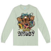 Matcha Just a little moody baby cow Long Sleeve Tee - HowdyJamesFarm