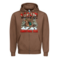 Chestnut Rockin Around The Christmas Tree Rodeo Zipper Hoodie - FaDigitalArtStudio
