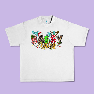 Sassy Claus Urban Heavy Tee Designed By Texasbilliewilder