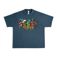 Midnight Navy Sassy Claus Urban Heavy Tee - texasbilliewilder