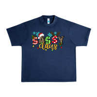 Navy Sassy Claus Urban Heavy Tee - texasbilliewilder