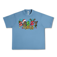 Pebble Blue Sassy Claus Urban Heavy Tee - texasbilliewilder
