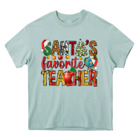 Arona santas favorite teacher Heavy Core Tee - NancyCooperArtShop