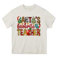 Santas Favorite Teacher Heavy Core Tee | Teevron