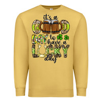 Antique Gold It's a Good Day To Have a Lucky Day Premium Sweatshirt - CowhideDigitalArt