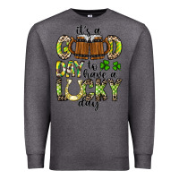 Charcoal Heather It's a Good Day To Have a Lucky Day Premium Sweatshirt - CowhideDigitalArt
