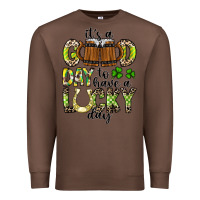 Chestnut It's a Good Day To Have a Lucky Day Premium Sweatshirt - CowhideDigitalArt