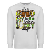 Dove Grey It's a Good Day To Have a Lucky Day Premium Sweatshirt - CowhideDigitalArt