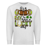 Oatmeal Heather It's a Good Day To Have a Lucky Day Premium Sweatshirt - CowhideDigitalArt