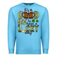 Ocean Blue It's a Good Day To Have a Lucky Day Premium Sweatshirt - CowhideDigitalArt