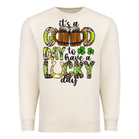 Sandshell It's a Good Day To Have a Lucky Day Premium Sweatshirt - CowhideDigitalArt