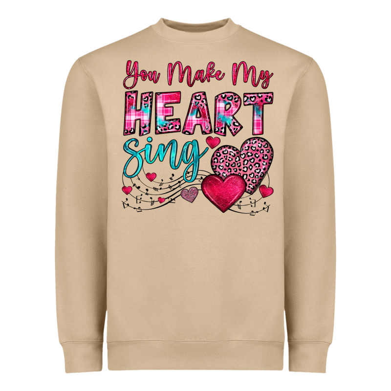 You Make My Heart Sing Heavyweight Sweatshirt by OliviaCreatesArt | Teevron