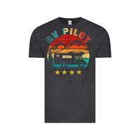 Vintage Black rv pilot camping funny vintage motorhome travel vacation t shirt Vintage Tee - maiPhamDesign