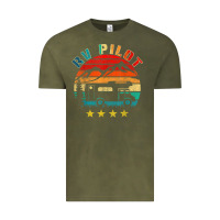 Vintage Olive rv pilot camping funny vintage motorhome travel vacation t shirt Vintage Tee - maiPhamDesign