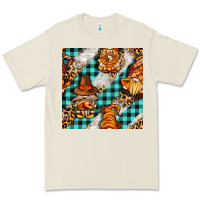 Bone thanksgiving gnomies with leopard and tartan seamless pattern bbs Premium Tee - BundleAndBundleShop