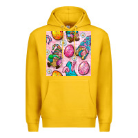 Lemon Easter Gnomies Seamless Pattern Premium Hoodie - BundleAndBundleShop