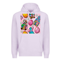 Lilac Easter Gnomies Seamless Pattern Premium Hoodie - BundleAndBundleShop