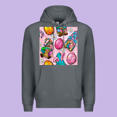 Easter Gnomies Seamless Pattern Premium Hoodie Designed By Bundleandbundleshop