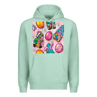 Seafoam Easter Gnomies Seamless Pattern Premium Hoodie - BundleAndBundleShop